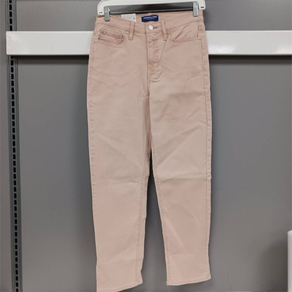 NWT Women’s Scotch & Soda Pink High Rise Slim Jeans Size 6 – Trendy Denim